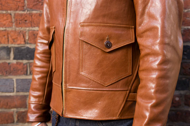 Bill Kelso Cadet Badalassi Leather Jacket - Russett - Image 4