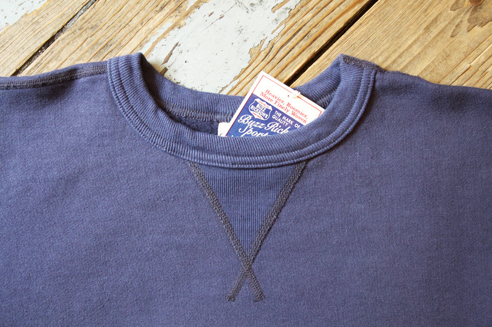 Buzz Rickson Navy Single-V Needle Sweatshirt - Image 4