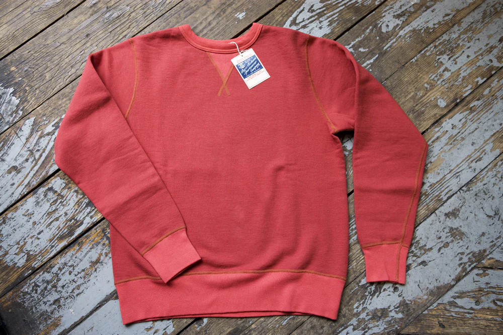 Buzz Rickson Red Single-V Needle Sweatshirt - Image 4
