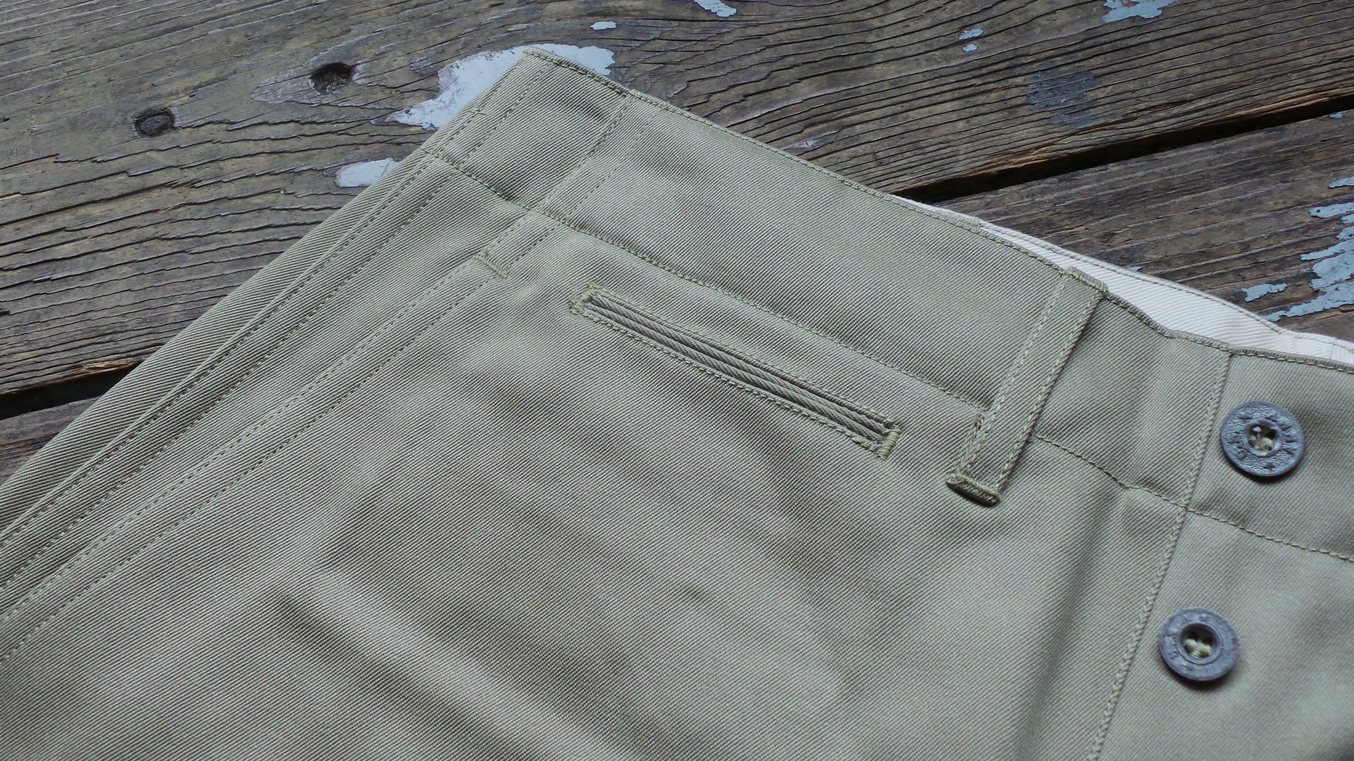 Buzz Rickson 1942 Model Chino - Khaki M43036 - Image 4